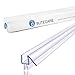 2-Pack Butecare Frameless Shower Door Bottom Seal for Glass Doors – Stop Shower Leaks and Create a Water Barrier (3/8” x 39”)