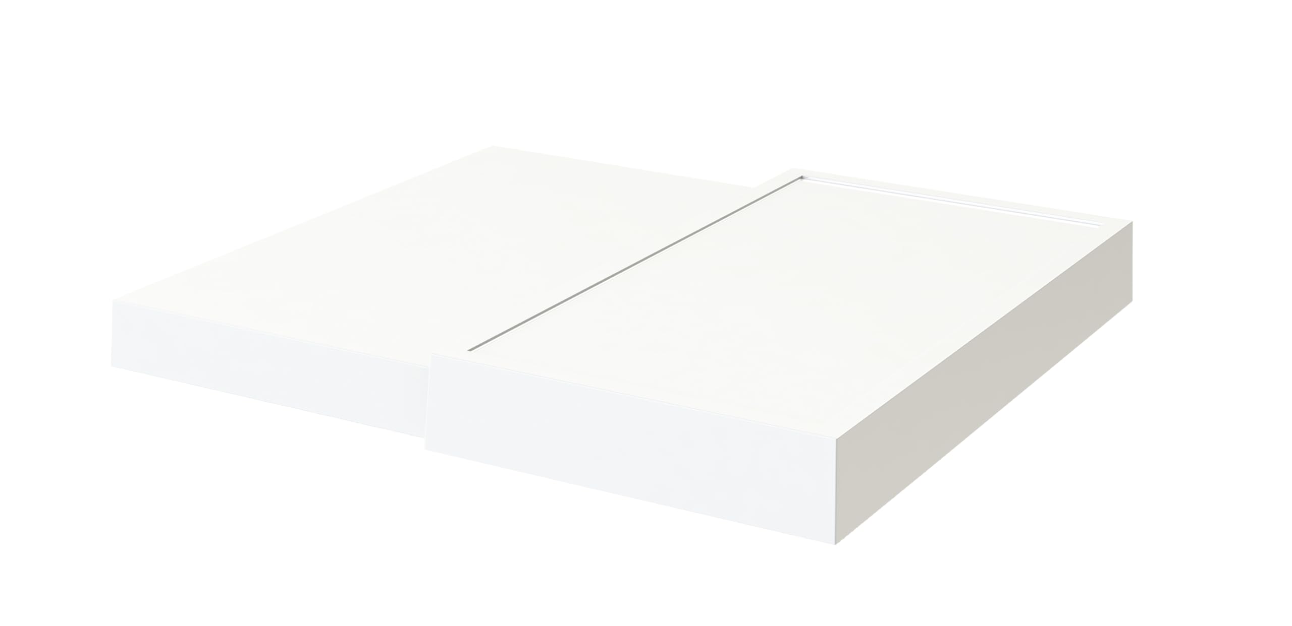 JVD Plateau de courtoisie - Orchestro Plateau Blanc - 3.7Hx32.1Lx30P cm - pour Chambres d'hôtel