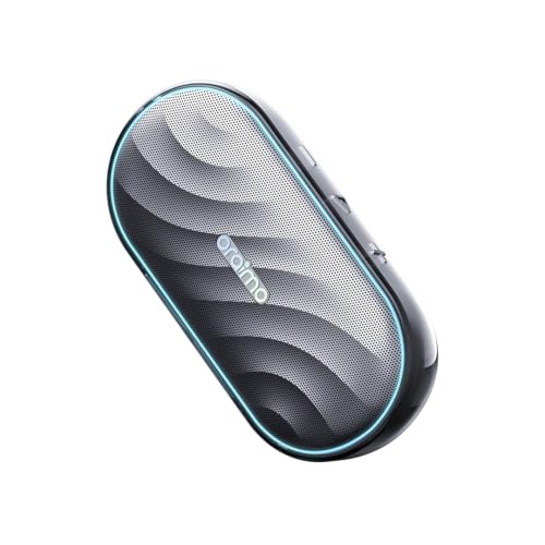 Oraimo SpaceBox Cassa Bluetooth Portatile, Cassa Altoparlante Wireless con Luci a LED, Controllo App, PlaytimeBoost 30H di Autonomia, Microfono HD, TF & Radio FM, Ricaricabile Type-C
