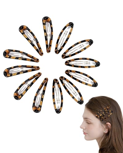 HUVZOR 12 pezzi fermagli per capelli grandi da donna, 7 cm, Clip per Capelli a Scatto in Metallo per capelli spessi, sottili e fini per la Produzione di Capelli Femminili