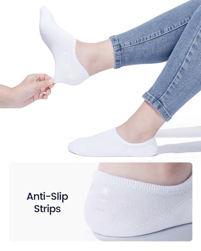 Image of IDEGG No Show Socks Women 10 Pairs Low Cut Anti-Slid Novelty Athletic Casual Invisible Liner Socks