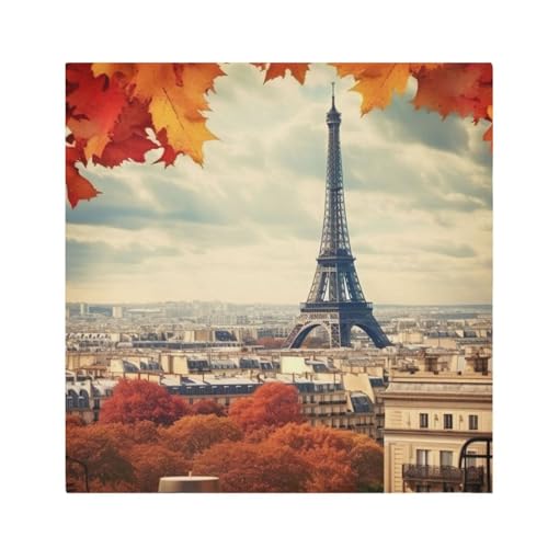 Servilletas de Tela Cuadradas Satin Paris Tower Set x6 miniatura 1