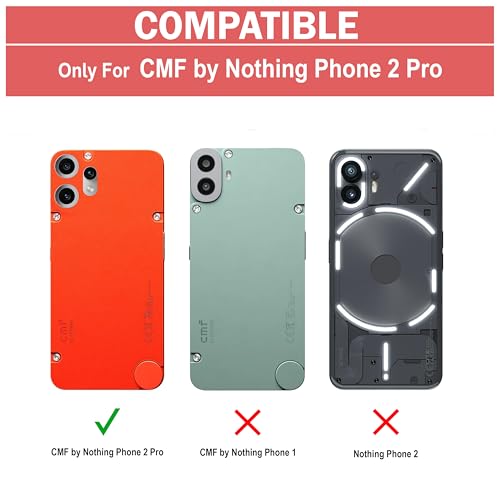Image of Amazon Brand - Solimo Back Case Cover for CMF by Nothing Phone 2 Pro | Compatible for CMF by Nothing Phone 2 Pro Back Cover | Clear Case with Camera Protection | (TPU + PC | Matte Black)