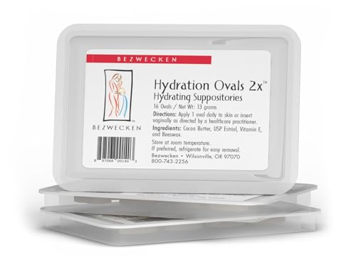 Bezwecken Hydration Ovals 2X (3 Pack) 16 Extra Strength Ovals - Professionally Formulated to Alleviate Vaginal Dryness in Menopausal Women - Safe & Natural