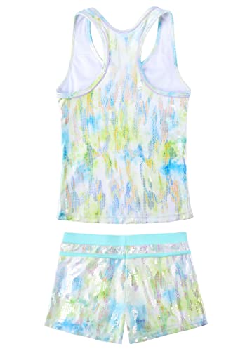 Image of JerrisApparel Little Girls' Summer Two Piece Boyshort Tankini Kids Swimsuit