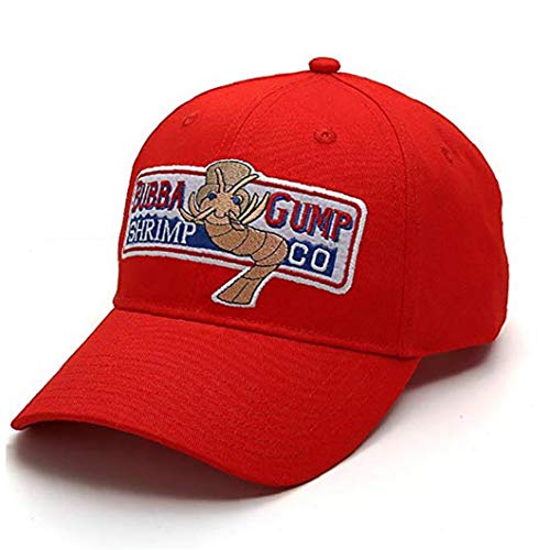 Casecover Bubba Gump Baseball Cap Adjustable Shrimp Co Gestickte Biegung Krempe Für Frauen Männer 1pc (rot)