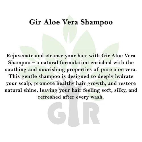 Image of GIR Aloe Vera Shampoo - Natural Nourishing Shampoo For Healthy Scalp & Hair, Scalp Cleansers for Men and Women, For All Hair Types - 250ML