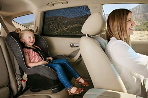 Magnelex Sock Style Car Window Shades For Baby – Block Sun Rays To Keep Passengers, Pets And Car Interior Cool And Comfortable – Elasticized Universal Mesh Car Shades Fit Most Vehicles (2 Pack) #TOP1