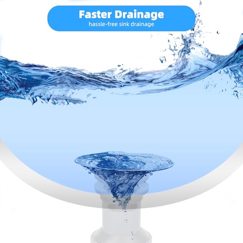 Hibbent 2 Pack Universal Bathroom Sink Drain Stopper, Pop Up Drain Strainer with Overflow, Push and Seal Sink Plug with Basket for Lavatory Vanity Vessel, Anti-Clogging Strainer, Chrome - image 4