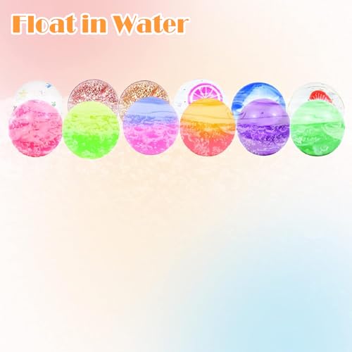 Seamart 24 Stück Flummies für Kinder 25 mm Flummis Springball Bunte Hüpfbälle und Kindergeburtstag Gummibälle Gastgeschenke