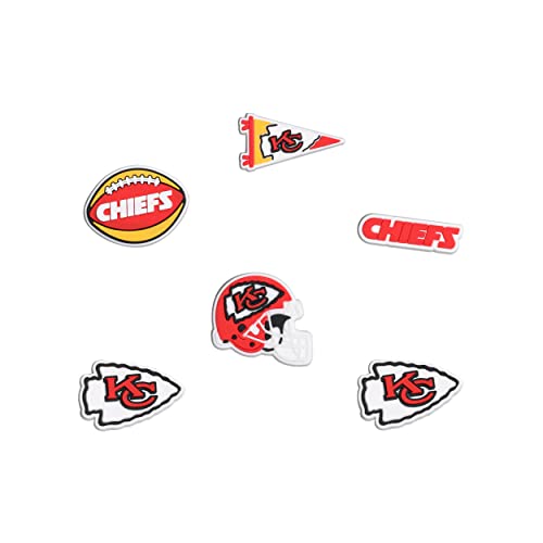 FOCO Kansas City Chiefs NFL 6 Pack Team Shoe Charms
