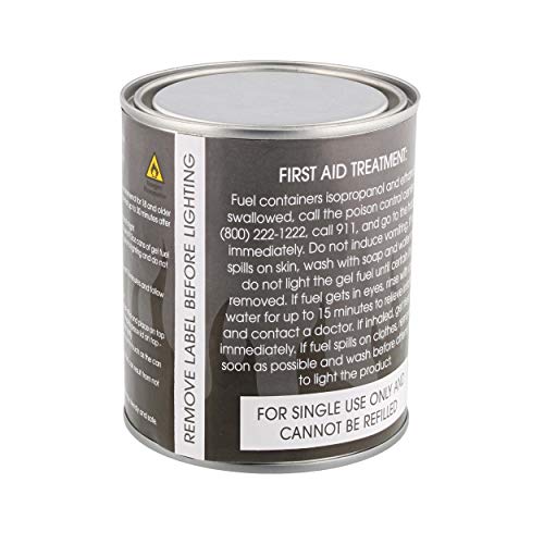 7Penn Gel Fireplace Fuel Cans, 13oz 12 Pack Fire Pit Gel Fuel Cans