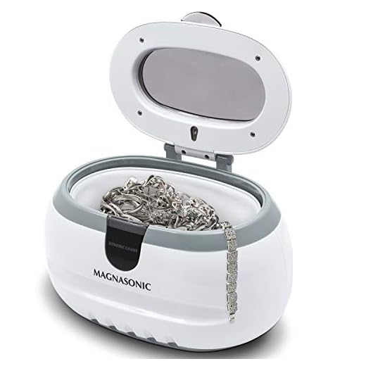Magnasonic Professional Ultrasonic Jewelry Cleaner Machine for Cleaning Eyeglasses, Watches, Rings, Necklaces, Coins, Razors, Dentures, Combs, Tools, Parts, Instruments (CD2800)