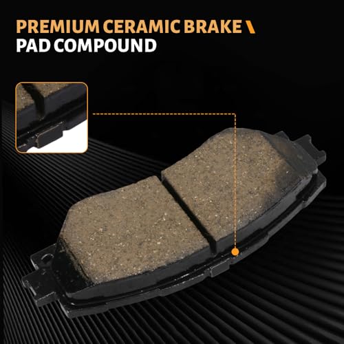 Image of D1210 Front Brake Pads Fit For Toyota RAV4 2006-2008 (2.4L Sport /Limited /Base),Corolla 2019(L,LE,XLE,LE Eco), Pontiac Vibe 2009-2010 1.8L Base, Scion xB 2008-2015, Lexus HS250h 2010-2012