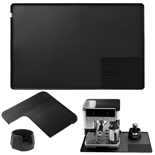 3 Pcs Coffee Machine Mat with Base and Top Pad Coffee Machine Accessories