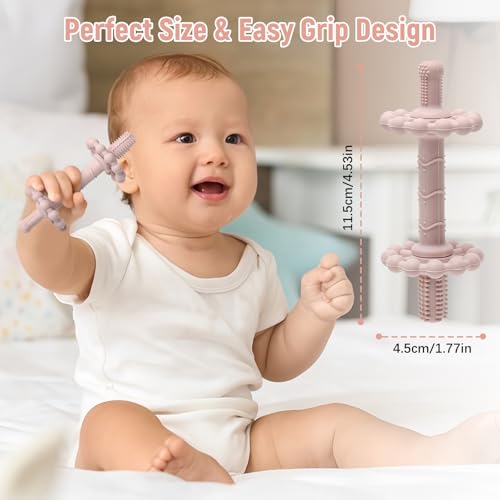 Image of 4 Pack Baby Teething Toys - Anti-Choking Design
