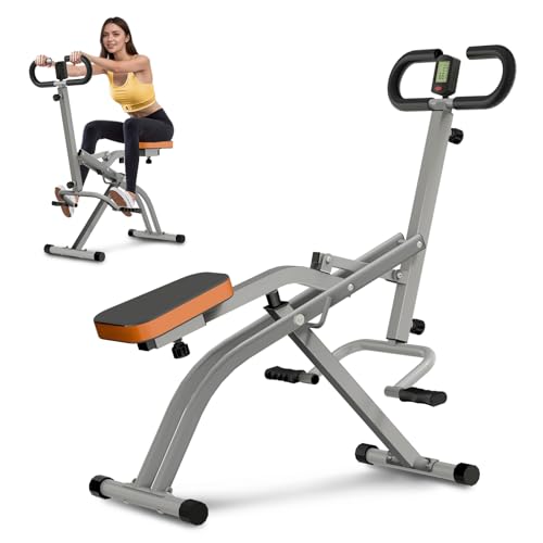 Canisflax Squat Machine for Home, Squat Assist Trainer with Adjustable Resistance, Foldable Rowing...
