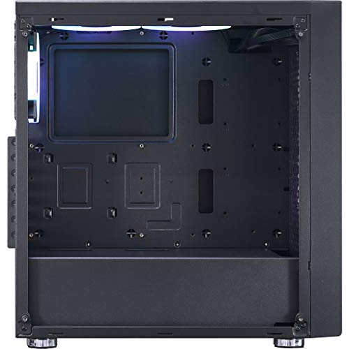 GABINETE MID-TOWER POLARIS PRETO 3 FANS RGB LATERAL EM VIDRO TEMPERADO - PLPTRGB3FV - PCYES