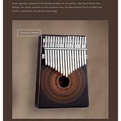 Kalimba 17 clés piano piano premium bois massif, avec un marteau de réglage, un sac, un tissu, un livre de chansons, un… - Les Beatles, Paul McCartney, John Lennon, RIngo Starr, George Harrison Kalimba 17 clés piano piano premium bois massif, avec un marteau de réglage, un sac, un tissu, un livre de chansons, un… – Image 5