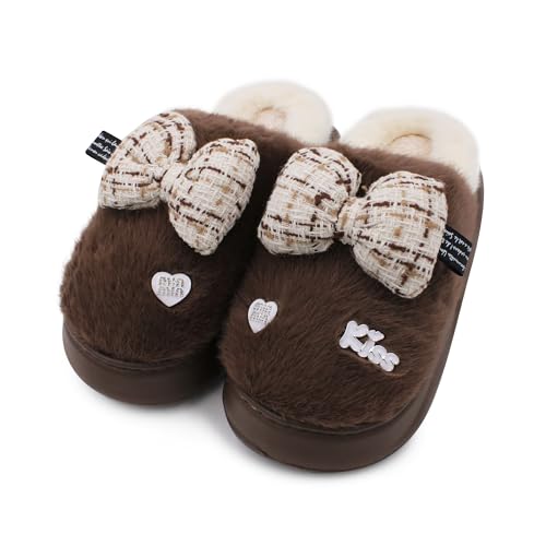 Image of VRITRAZ Women's Comfort Slip On Closed Toe Warm Winter with Cute Design print House Clog Indoor Slipper