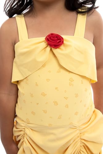 Little Adventures Child Yellow Beauty Princess One-Piece Swimsuits UPF 50 Double-Lined Machine Washable3