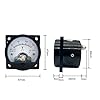 LEPEVNEY Analog Dial Panel Meter Voltmeter Gauge SO-45 Round Current Measuring Ammeter DC 10V #1