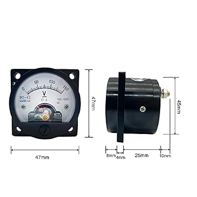 مقياس لوحة الاتصال التناظرية مقياس الفولتميتر So-45 Dc 0-3v مقياس التيار الدائري