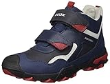 Suela: goma GEOX J BULLER BOY B ABX B NAVY/DK RED Boys\' Trainers Hi-Top Trainers size 30(EU)