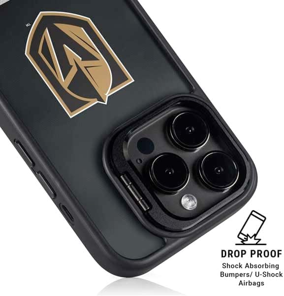 Skinit Kickstand Phone Case Compatible with iPhone 16 Pro Max - Officially Licensed NHL Vegas Golden Knights Jersey Design