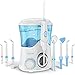 Apiker Irrigador Dental Profesional con 8 Boquillas Multifuncionales, Irrigador Bucal con Capacidad de 600ml, 10 Ajustes de Presión del agua, Limpieza Dientes, Aprobado por la FDA