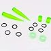 CABBE KALLO 50-Piece Ear Stretching Kit with Acrylic Tapers, Plugs, and Silicone Tunnels - Body Piercing Jewelry for Ear Gauges - Stretching and Gauging Set for Tapers, Plugs, and Gauges,Green