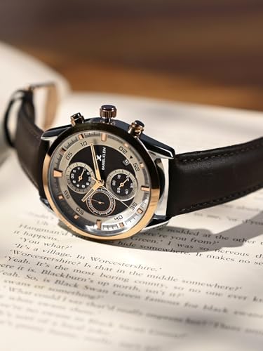 Image of Denial Klein Attractive Dial Leather Strap Watch for Men