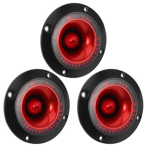 Beaupretty Lot de 3 Tweeters Piézoélectriques Haute Fréquence pour Caisson de Basse, Haut-Parleur Aigu à Pavillon, Accessoires Audio pour Système de Sonorisation de Scène Professionnelle