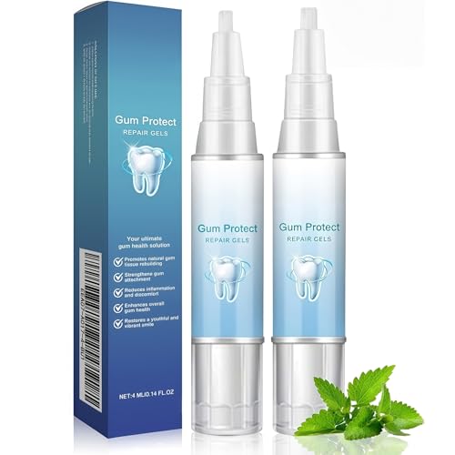 2Pcs Gum Repair Gel Gum Repair for Receding Gums & Oral Comfort Gentle Dental Gel for Daily Gum Health Teeth Whitening Essence Pen Professional Gum Health Solution
