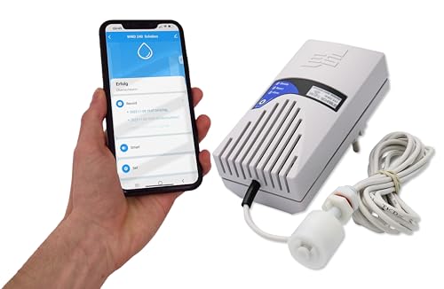 Schabus Wassermelder WWD 241 Smart mit Minischwimmer, 230V, einfache Installation (Schukostecker), akustische (90dB) und optische Warnung, zudem Push Meldung bei Anbindung an Smart-Life App