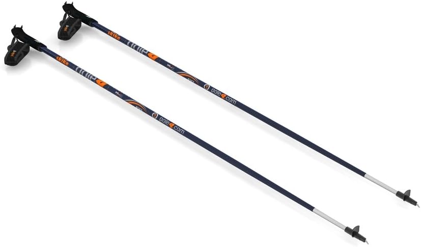 skike One4ONE XLW Extra Light 100% Carbon Complete Poles (PAIR), Fits for Body Height 170-210 cm (5'6" - 6"3")