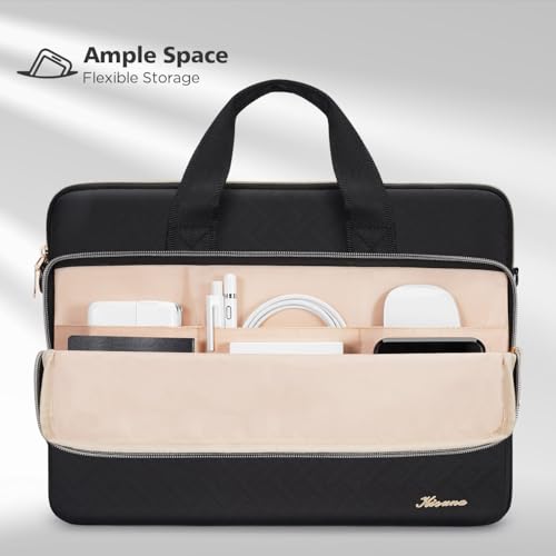 Funda maletín portátil de 13 pulgadas y bolsa de hombro negra para MacBook Pro 14 M3 2