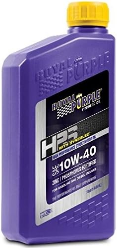 Miniatura 2 de Royal Purple 31140 HPS Street Aceite de motor sintético 10W-40 para motores modificados de máximo rendimiento, 1 cuarto de galón, caja de 6