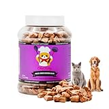 Chef Kitty Freeze-Dried Chicken Heart Treats for Cats & Dogs – 100% Human Grade, Single Ingredient, High-Protein, Healthy Snack – No Additives or Preservatives – 2.6oz - Inspected & Tested in USA
