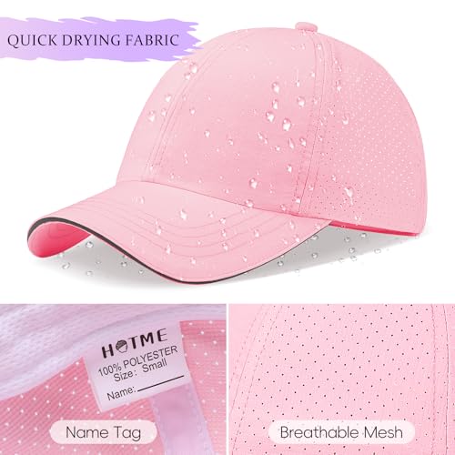 Ponytail Hat for Girls, Criss Cross Baseball Cap with Reflective Brim, Quick Dry Sports Hats for 7-12 Years4