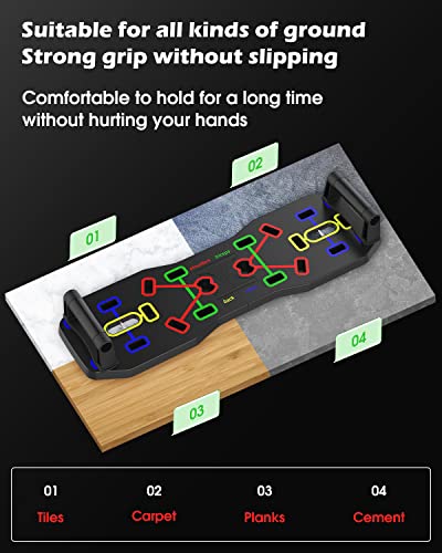 Lingteng Push Up Board, New Upgraded 12 In 1 Push Up Bar With Pushup Handles, Portable Multi-Function Foldable Home Gym, Pushup System For Chest, Triceps, Back, Abs Workout, Strength Training Equipment For Men & Women #TOP5