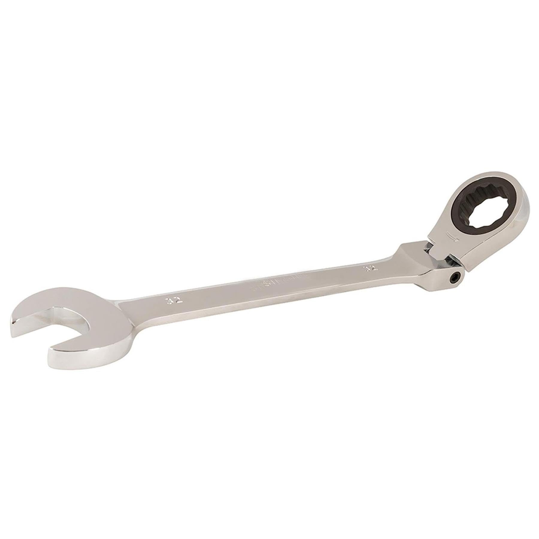 Clé 32mm cliquet tête flexible Dapetz à double profil métrique