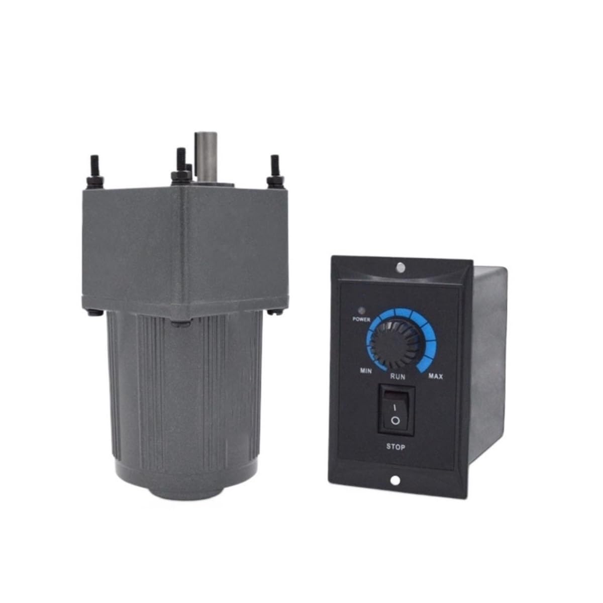 1 motor de velocidad ajustable 5IK40RGN-C con regulador, 40 W, CA 220 V, monofásico, 90 x 90 mm, motorreductor de control de velocidad CW CCW Reducción de par(17RPM)