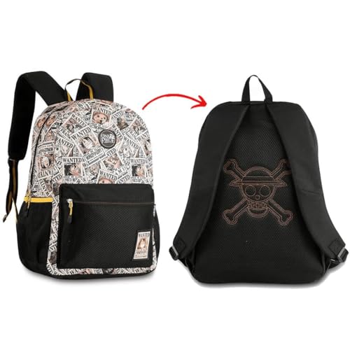 Mochila De Costas Escolar Oficial One Piece Estampada - Clio Style