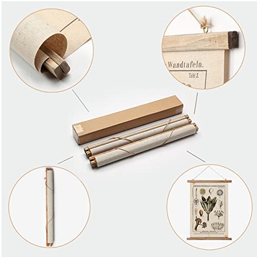 Aboby Vintage Butterflies Hanging Poster, Retro Style Of Wall Art Prints, Printed On Linen With Wood Frames, Ready To Hang #TOP6