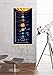 BeeZoom Solar System Print Poster Large Space Outer Planets Painting Kids Wall Art Decor 16x31 inch (Canvas with Frame)