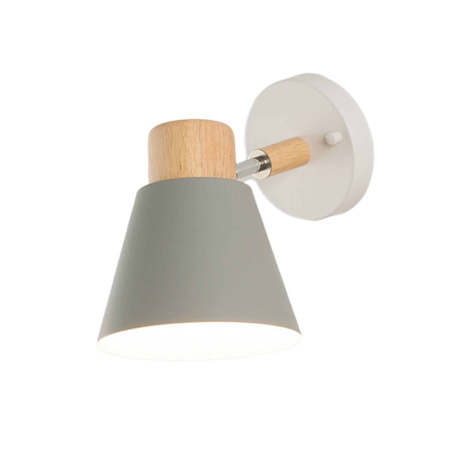 QUXVUIS Contemporary Wall Sconce Lighting E27 Light Fixture for Stylish Stairs and Corridor Living Led, Grey