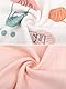 ANIMQUE Baby Kleinkind Westen Doppelseitig Ärmellose Kinderweste Baumwoll Kinder Jacke Frühling Herbst Strickjacke Oberteil mit Druckknopf, Katzen Rosa 90