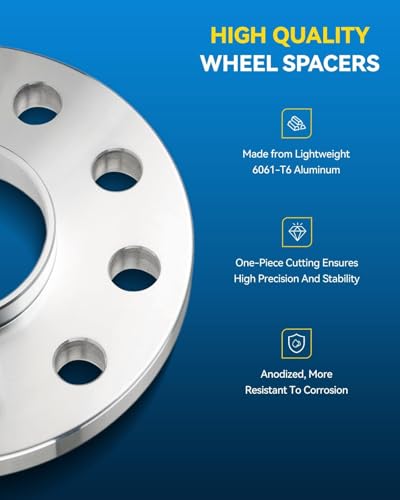 Image of PHILTOP 5x4.5 Hub-Centric Wheel Spacers 0.5 inch for Nissan Altima