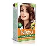 Ni..sha Cream Hair Color, Natural Brown Hair Color, Shade 4.0, Ammonia Free, Unisex Hair Colour, 60gm + 60ml (Pack 1)